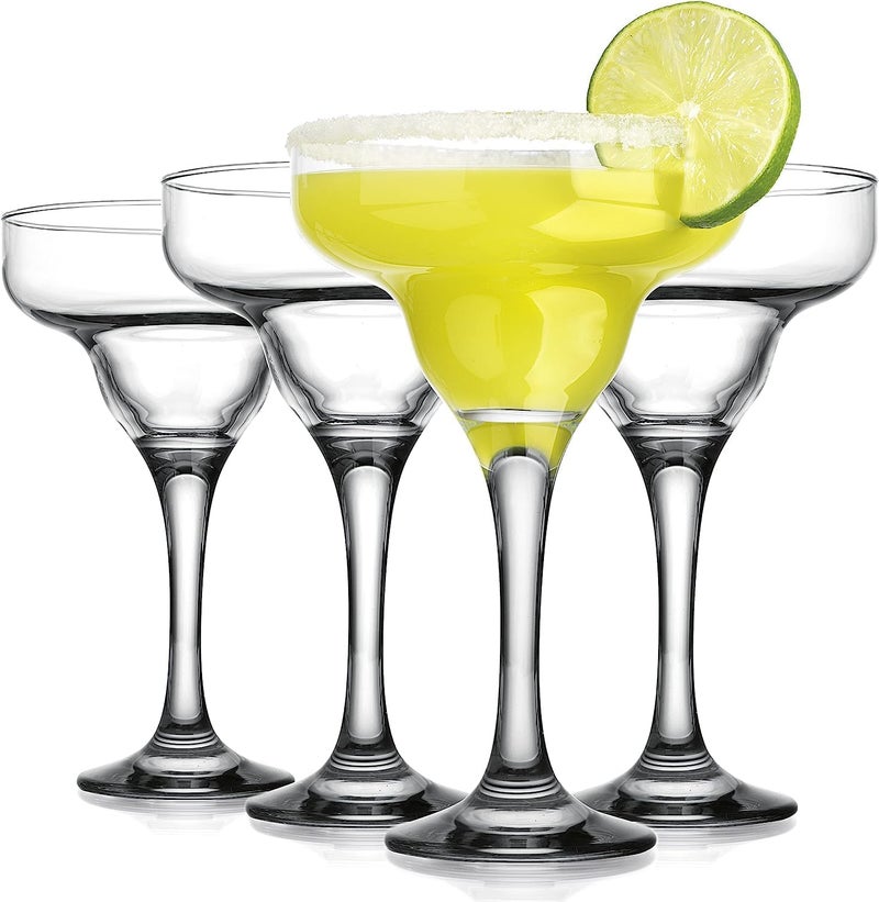 KAHAAN KAHAAN Margarita Glasses Set of 2 Margarita Cocktail Glasses 200 ml Clear Daiquiri Glasses for Parties Classic Cocktail Drinking Glasses for Frozen Drinks Clear  - Image 2