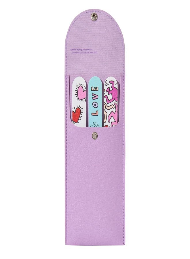dearcloud Keith Haring Nail Files Set - Double-Sided Emery Boards with Travel Pouch - Image 5
