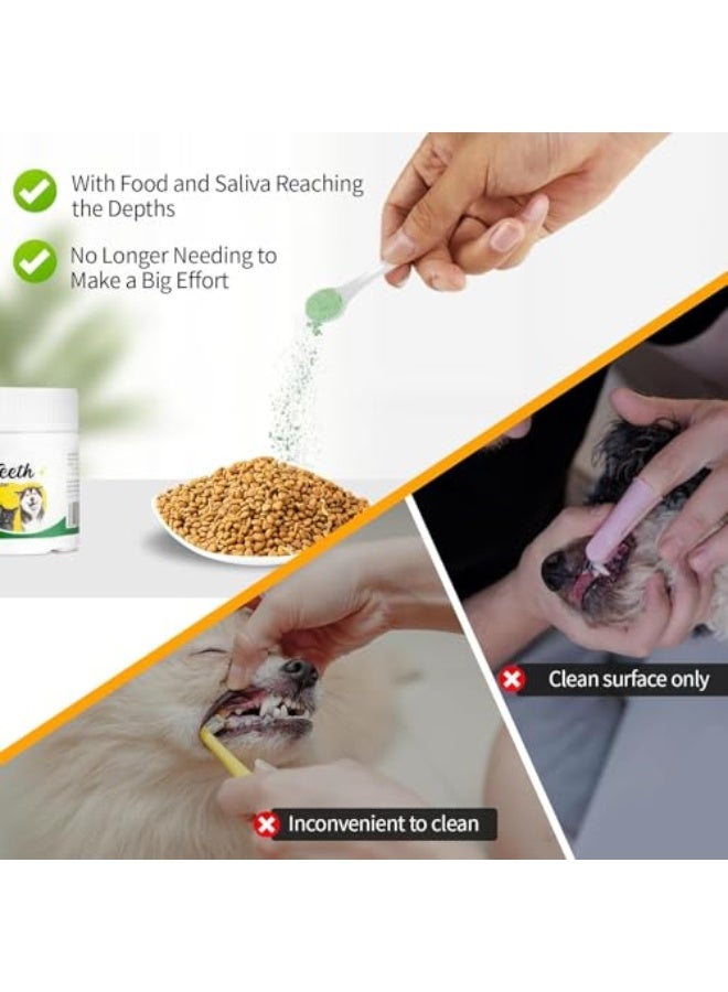Jellico Dog Dental Powder, Dog Teeth Cleaning Powder, Fresh Breath, Dog Dental Care, Dental Powder Teeth Cleaning, Breath Freshener, Improve Oral u0026 Gastrointestinal Health, Suitable for Large u0026 Smal - Image 4