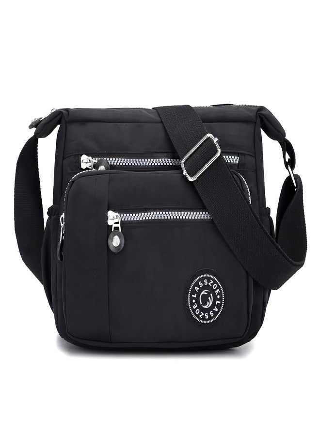 LassZone Lightweight Nylon Crossbody Bag for Women Multi-pocket Satchel Shoulder Bag Ladies Travel Handbags Waterproof Messenger Bag - Image 1