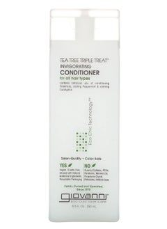 Giovanni 2 Chic Tea Tree Triple Treat Invigorating Conditioner For All Hair Types 8.5 fl oz 250 ml 