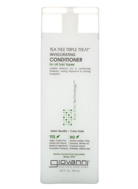 Tea Tree Triple Treat Invigorating Conditioner For All Hair Types 8.5 fl oz 250 ml