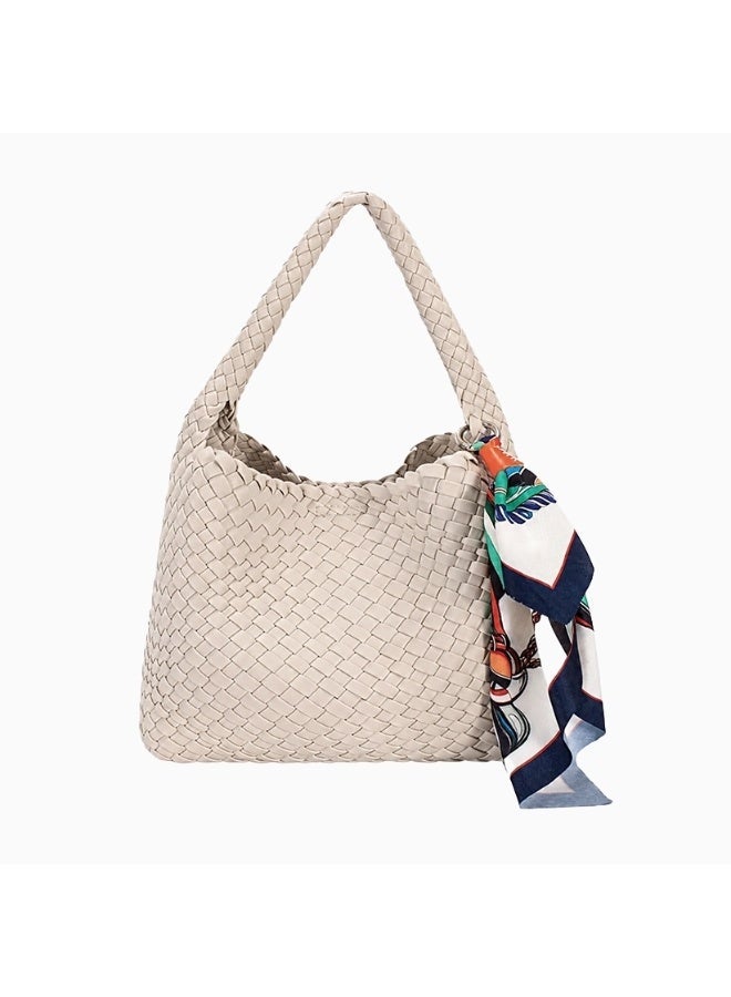 David Jones CM8274 Selena Women's Woven Handbag | Stylish Summer Shoulder Bag | Lightweight Everyday Purse for Work, Shopping & Vacation - Image 1