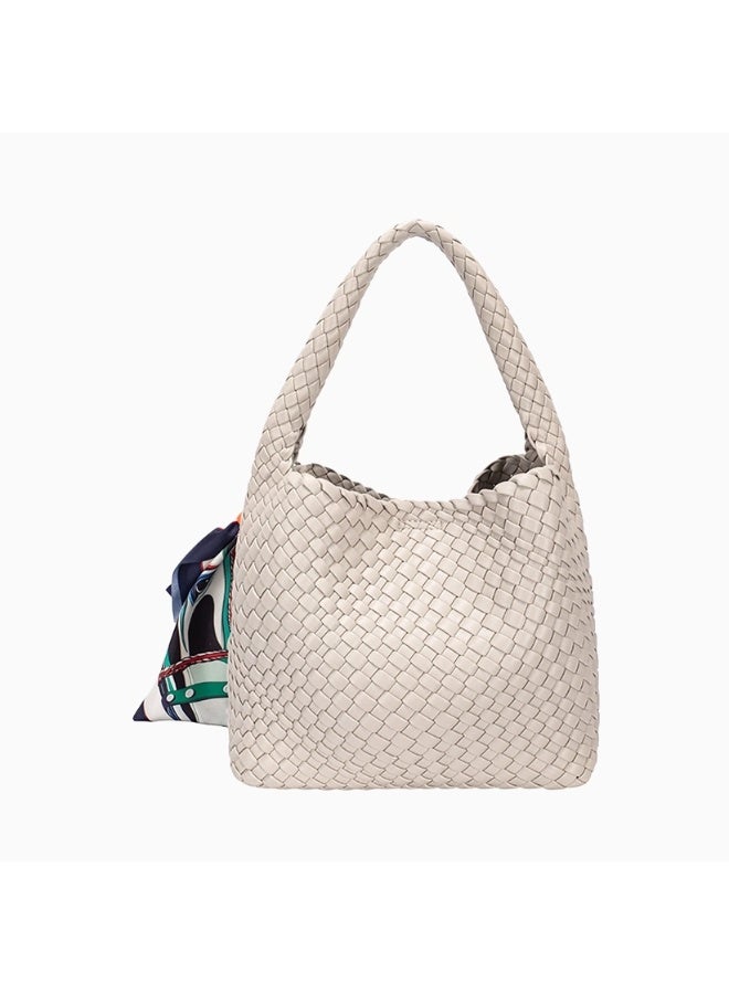David Jones CM8274 Selena Women's Woven Handbag | Stylish Summer Shoulder Bag | Lightweight Everyday Purse for Work, Shopping & Vacation - Image 2