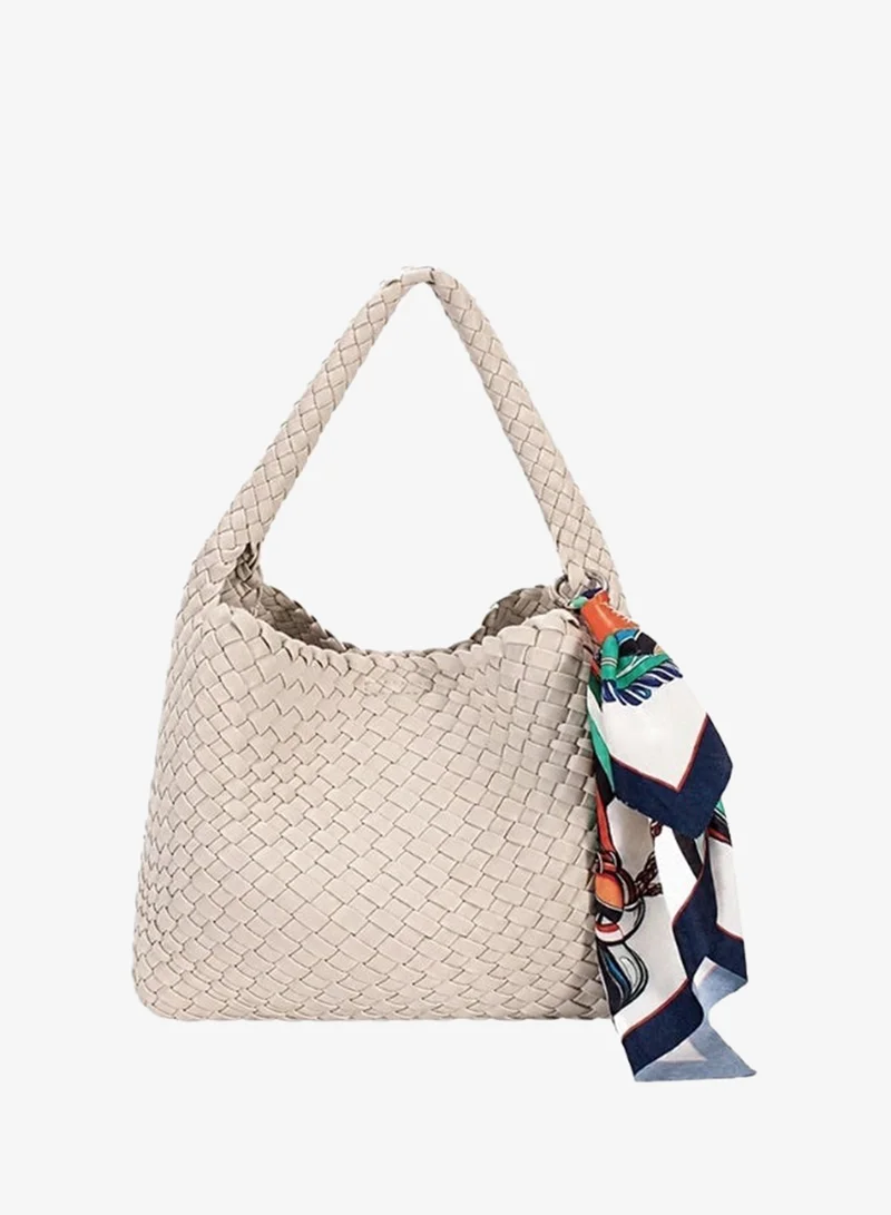 David Jones David Jones CM8274 Selena Women's Woven Handbag | Stylish Summer Shoulder Bag | Lightweight Everyday Purse for Work, Shopping & Vacation