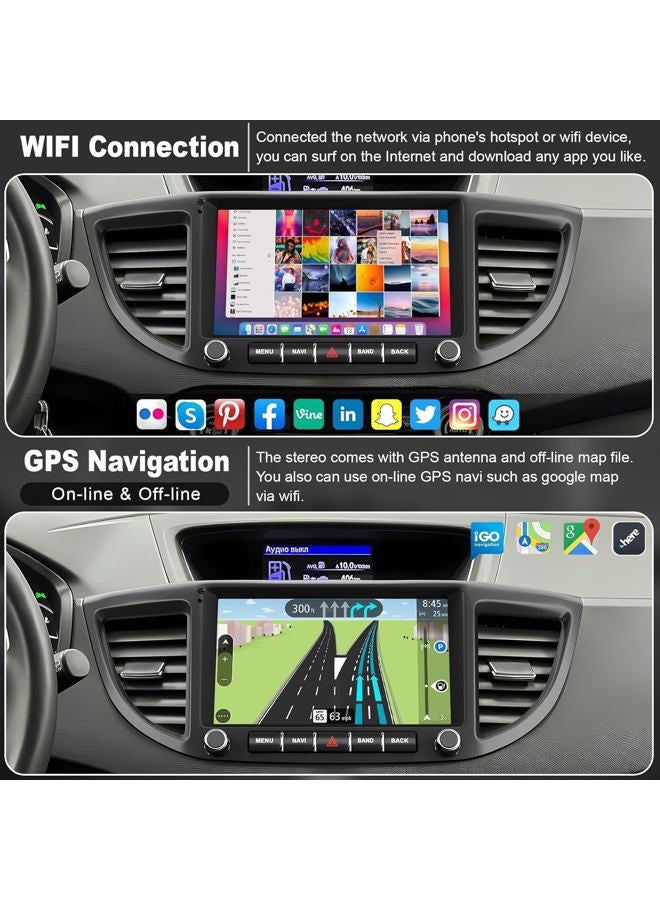 Adapter-Universe 4G+64G Car Radio for Honda CRV 2012 2013 2014 2015 2016, 9 Inch IPS Touch Screen CRV Stereo with Carplay&Android Auto,Blutooth& GPS Navigation, Back-up Camera&FM Radio - Image 4