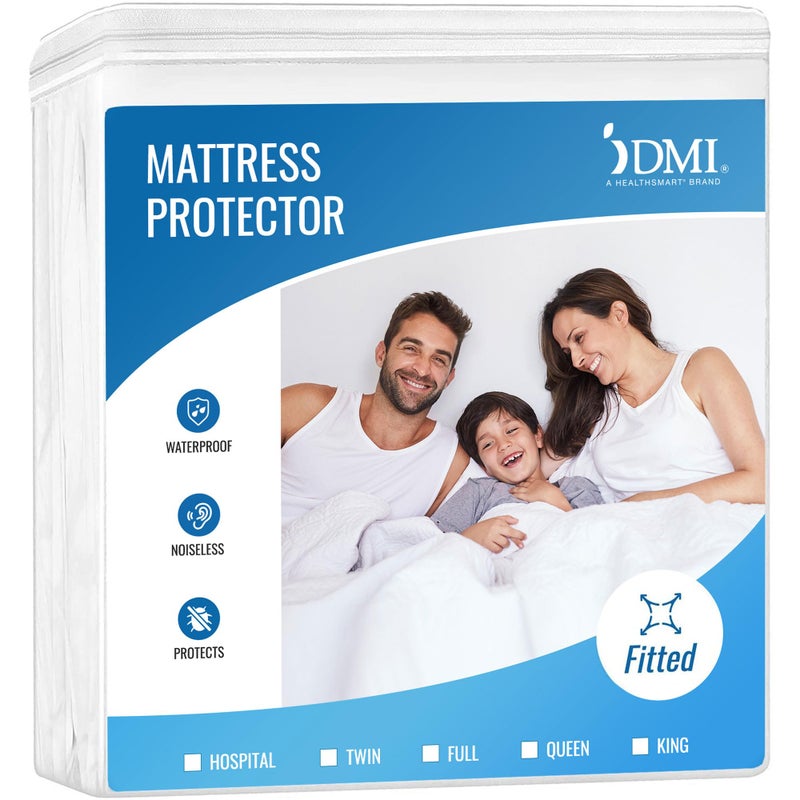 DMI DMI Waterproof Mattress Protector  Mattress Pad  Waterproof Mattress Cover  Bed Pad and Bed Cover  Contoured Fitted Sheet Fit  King  Package May Vary  - Image 1