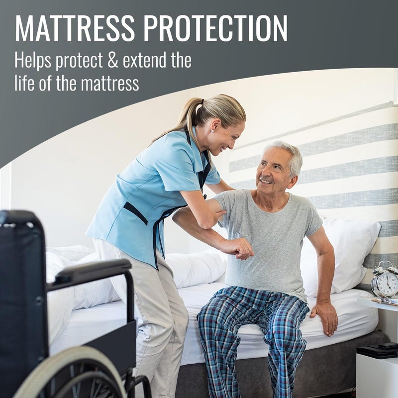 DMI DMI Waterproof Mattress Protector  Mattress Pad  Waterproof Mattress Cover  Bed Pad and Bed Cover  Contoured Fitted Sheet Fit  King  Package May Vary  - Image 3