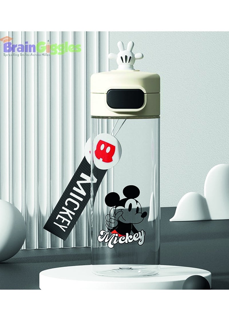 BrainGiggles BrainGiggles Disney Water Bottle for Boys and Girls – 530ml Leakproof, BPA-Free Kids Water Bottles, Lightweight Tritan Water Bottle for School Toddler Water Bottle - Mickey Mouse  - Image 3