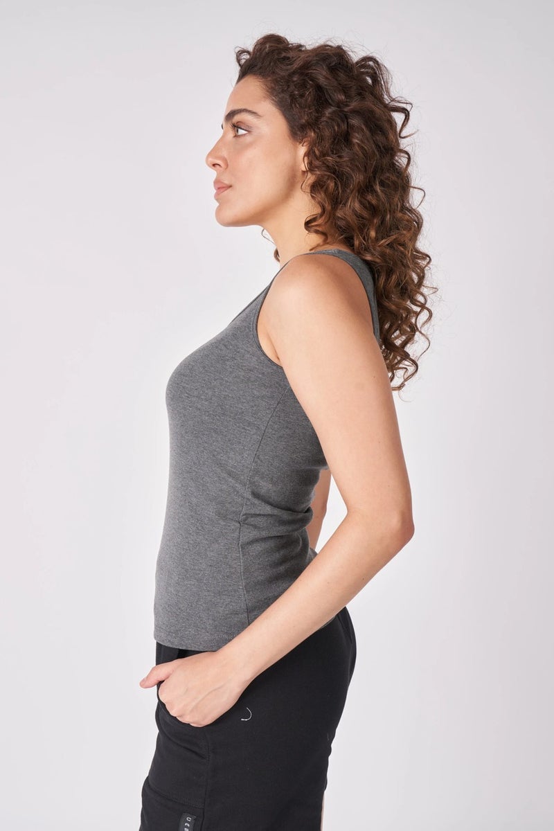 Defy's Women's 100% Cotton Wide Strap T-Shirt  - Image 1