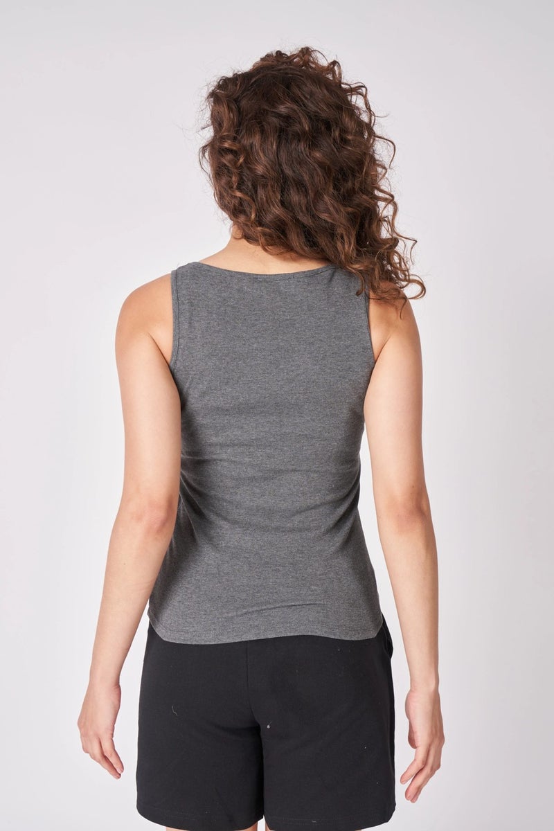 Defy's Women's 100% Cotton Wide Strap T-Shirt  - Image 3