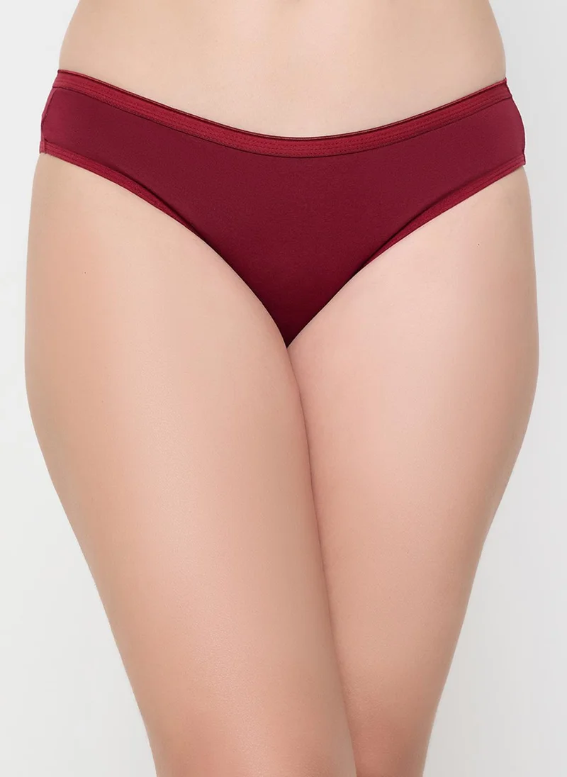 Clovia Clovia Pack of 3 Low Waist Bikini Panties- Cotton