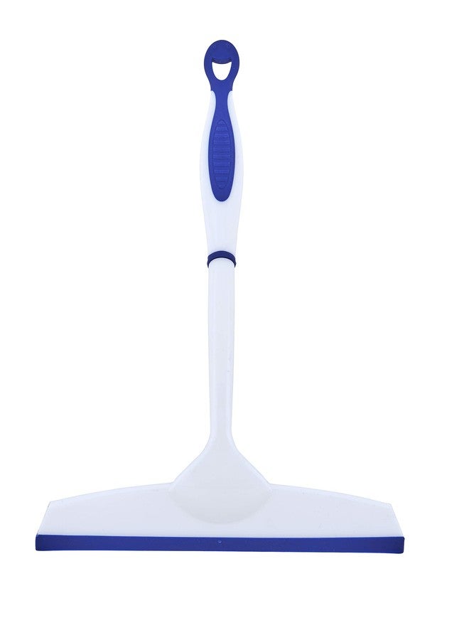Superio Rubber Squeegee Blue 10", Streak Free All Purpose Window Squeegee, Comfort Grip Handle and Hanging Hook. - Image 1