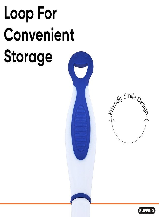 Superio Rubber Squeegee Blue 10", Streak Free All Purpose Window Squeegee, Comfort Grip Handle and Hanging Hook. - Image 4