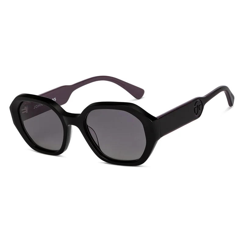 John Jacobs Full Rim Hexagonal Stylish &amp; Premium Polarized UV Protected Sunglasses JJ S15563