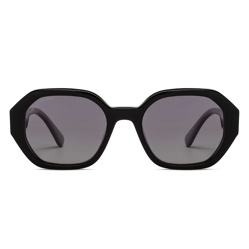 John Jacobs Full Rim Hexagonal Stylish &amp; Premium Polarized UV Protected Sunglasses JJ S15563