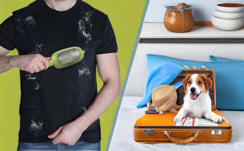 Lint and pet Hair Remover,Pet Hair Removal Glove,Clothe Hair Remover Roller,Reusable Lint Roller for Clothes,Pet Hair Remover for Clothes, Lint Brushes for Clothes (White) - Image 5