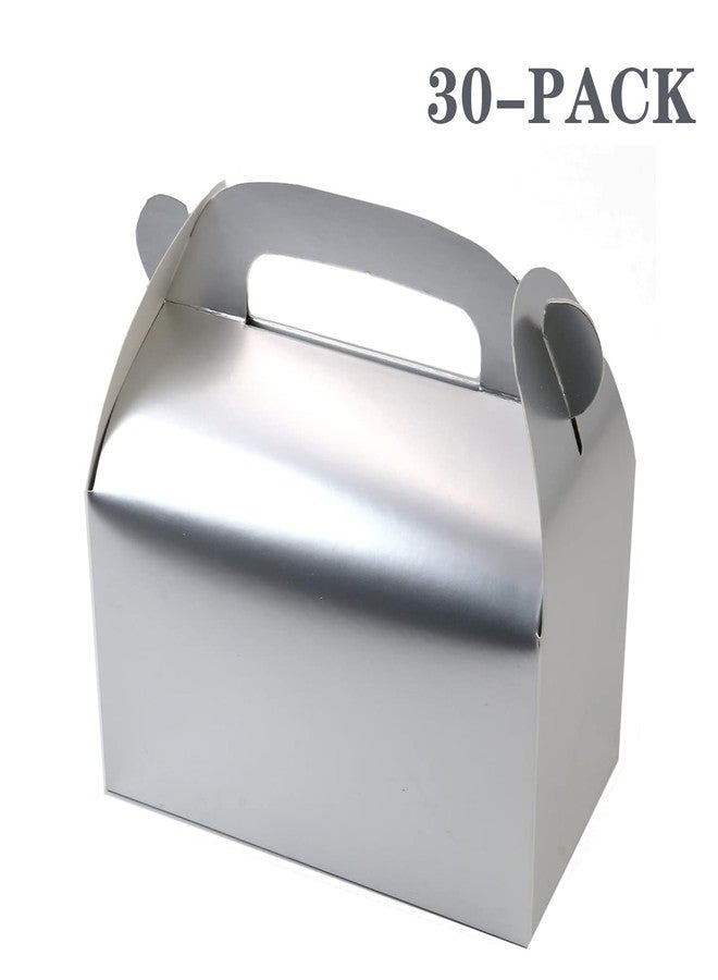 Oletx 30-Pack Silver Party Favor Treat Boxes, Goodie Boxes, Gable Paper Gift Boxes with Handles. Perfect for Wedding, Birthday, Graduation, Babyshower. - Image 4