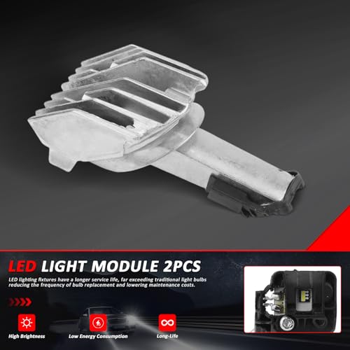 Bomunik وحدة إضاءة LED للقيادة النهارية من بومونيك 2-Pack 63127262731 2010-2017 لسيارة BMW 5 Series F07 F10 F11 535i 550i 528i M5 xDrive Peat# 9DW177229001 V20730202 0896520 73212711 - Image 2