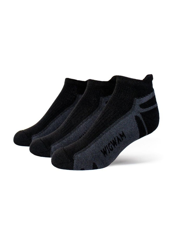 Wigwam Unisex Thunder Low 3-Pack, Black, Large