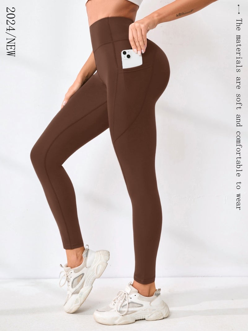 Women's High Waist Slimming Yoga Leggings for Running & Outdoor Sports - Image 3