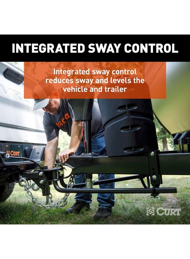 Curt 17499 TruTrack 4P Weight Distribution Hitch with 4x Sway Control, Up to 8K, 2-Inch Shank - Image 4