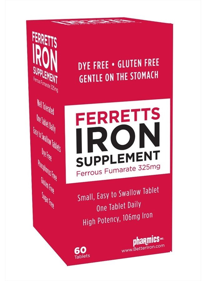 BR أقراص فيريتس مكمل الحديد (325 ملغ فومارات الحديد) - Image 1