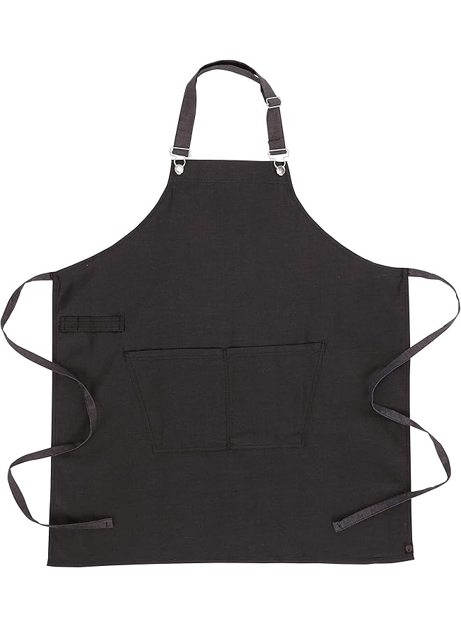 Chef Works Unisex Boulder Bib Apron Purple Black One Size - Image 4