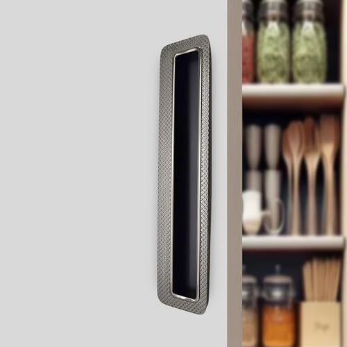 RAB Council Handle Kitchen and Office Drawer/Cabinet/Door/Wardrobe Counsil Handle(Code:-Handle COUNSIL DP-1000, Finish:-Black Nickle, Size:- 224mm, Pack of 1 PCS) - Image 1