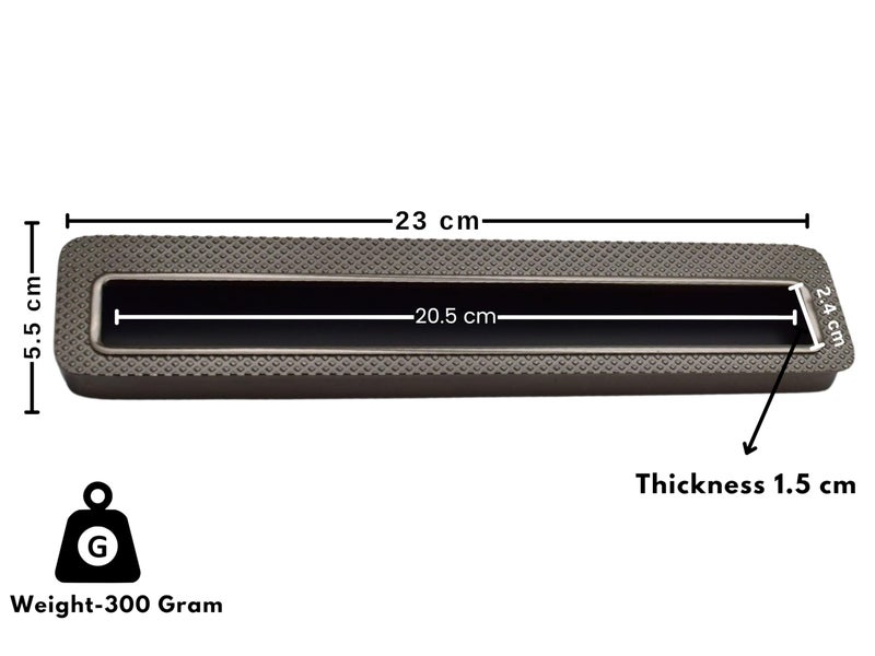 RAB Council Handle Kitchen and Office Drawer/Cabinet/Door/Wardrobe Counsil Handle(Code:-Handle COUNSIL DP-1000, Finish:-Black Nickle, Size:- 224mm, Pack of 1 PCS) - Image 4