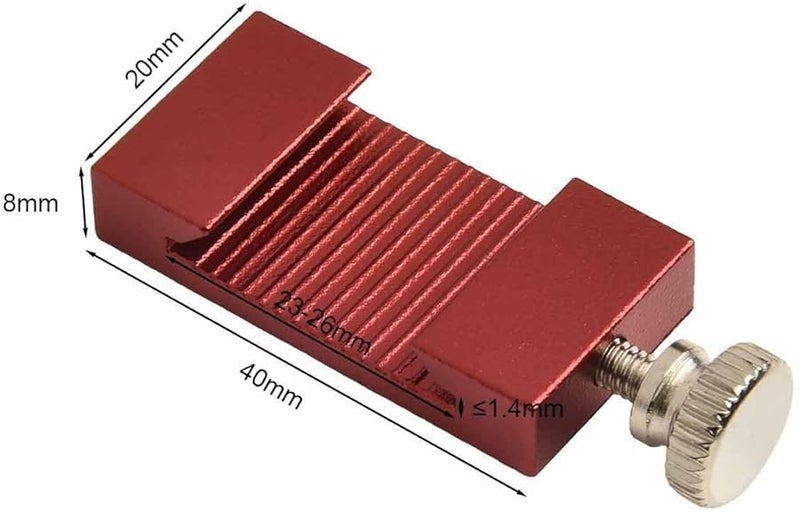 26 ملم سياج توقف من سبائك الألومنيوم وكتلة تموضع مسطرة فولاذية لأعمال النجارة والمعادن - Image 3