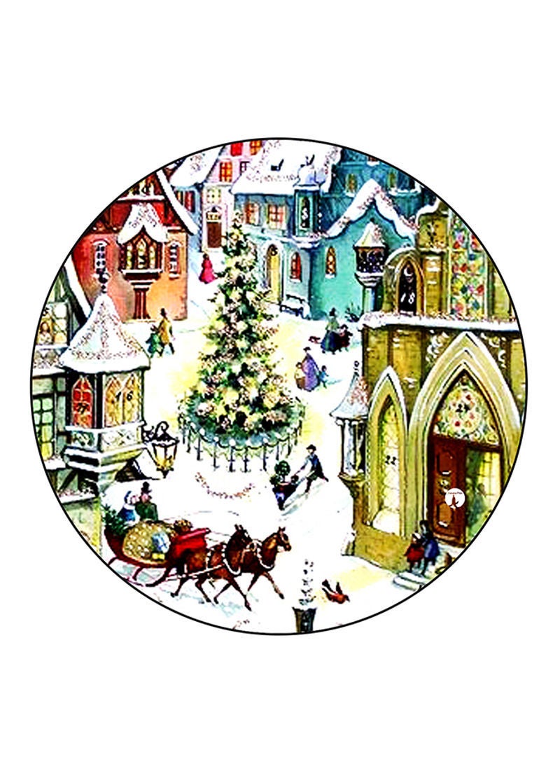 RKN Vintage Art Printed Large Pin Multicolour - Image 1