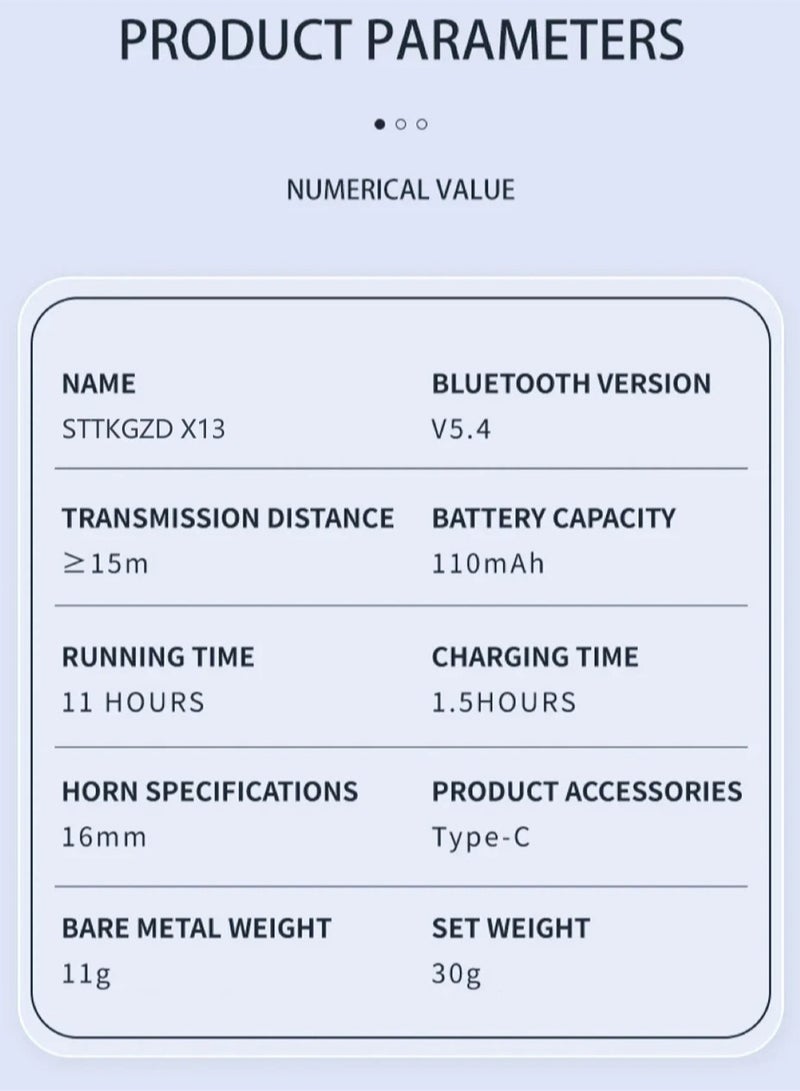 AROAQ Wireless Headphone, Fashionable Bluetooth TWS Earphone, Noise Canceling Bone Conduction Handsfree, Single Ear Earbud With Microphone For Driving, Sports And Playing Games, (1pc, Black) - Image 5