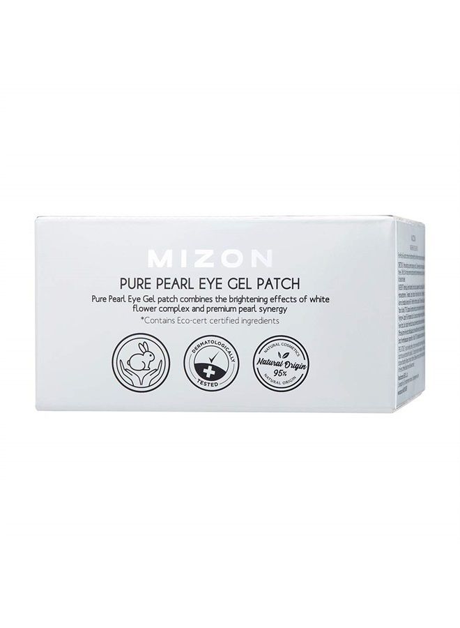 Pearl Eye Gel Patch Masks, Eye Treatment Mask Reduces Wrinkles and Puffiness, Dark Circles treatment, Hydrogel Eye Patches (Pure Pearl 30 pairs)