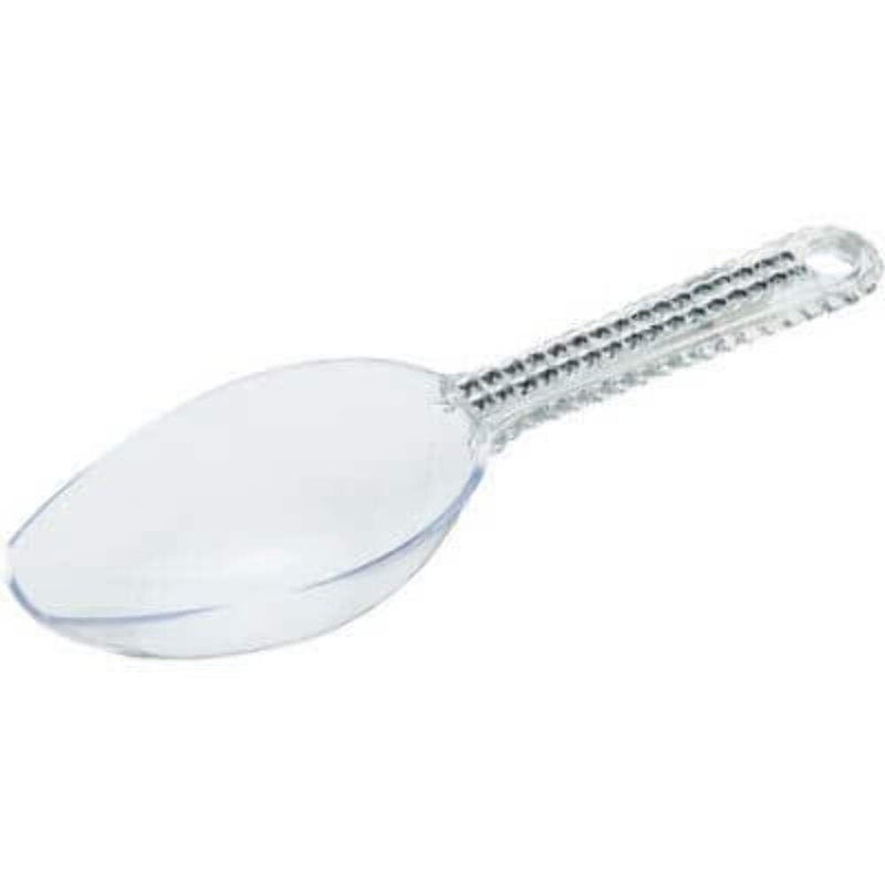 Amscan Elegant Clear Scoop with Sparkling Silver Gems  65 1 Piece  Ideal for Candy Buffet  Home Decor