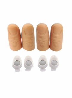 LED Finger Lamp Thumbs Light Magic Light up Finger Magic Trick Fake Finger Prank Toy Tool Alivier Magic Light Up Thumbs LED Finger Lamp Thumbs Light Magic Trick Toys (3 pairs)