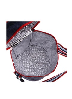 سيثيريا حقيبة غداء معزولة باللون الأزرق مقاس 14x16.5x16.5 سم  - Image 2