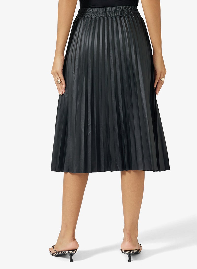 جينجر تنورة ميدي مطوية - Image 3