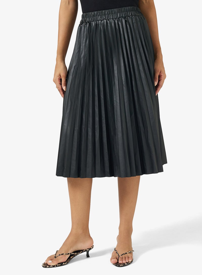 جينجر تنورة ميدي مطوية - Image 1