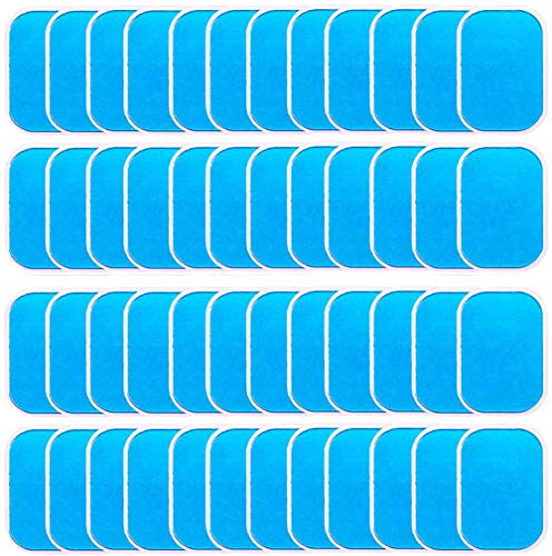 LEKEONE 50 Pcs/25 Packs Pads Abs Trainer Replacement Gel Sheet for Abdominal Muscle Trainer, Accessory for Ab Workout Toning Belt. - Image 1