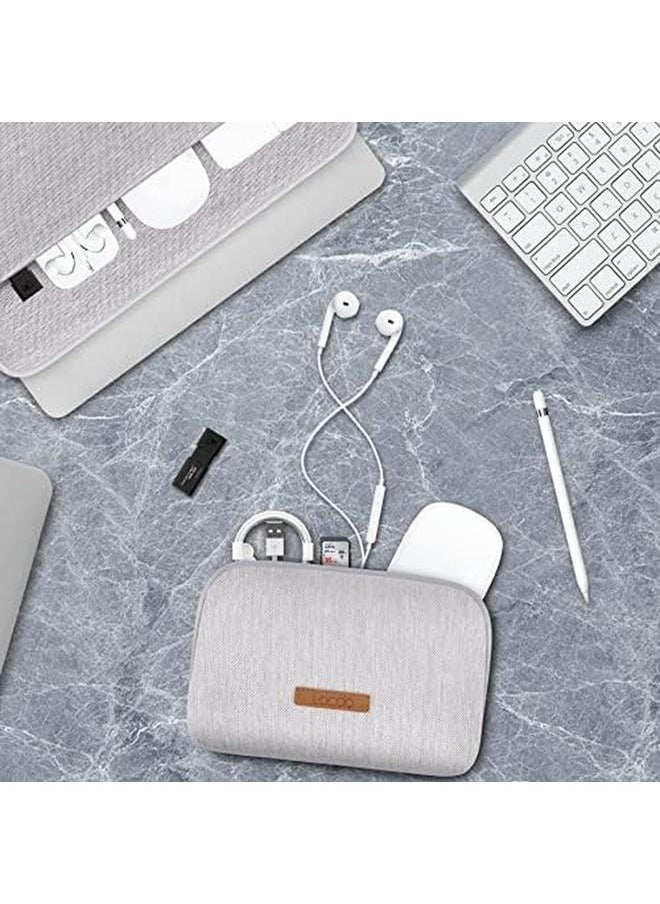 Lacdo - 360° Protective Laptop Sleeve Case For 13 Inch New Macbook Air M3 A3113 M2 A2681 M1 A2337 2024 2018 13" Macbook Pro M2 M1 A2338 A2289 13 Inch Ipad Pro M4 Ipad Air M2 With Accessory Bag Gray - Image 1