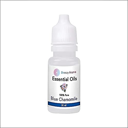 Breezy Aroma Blue Chamomile (Matricaria chamomilla) Essential Oil, Organic Pure Essential Oil for Diffuser, Humidifier, Aromatherapy, Home Fragrance, Relaxation, Cleaning - Diffuser Refill (30 ML) - Image 1