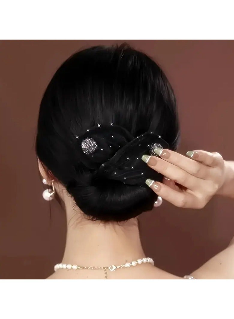 جلوسكي صانع كعكة الشعر الأنيق - تصميم سهل الالتواء والمشبك ل Updos الأنيقة، ومناسب لجميع أنواع الشعر رقم - Image 4