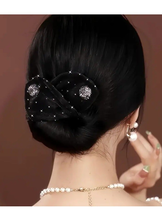 جلوسكي صانع كعكة الشعر الأنيق - تصميم سهل الالتواء والمشبك ل Updos الأنيقة، ومناسب لجميع أنواع الشعر رقم - Image 1