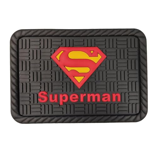 Involve your senses Involve DC Superman Red Logo Car Non-Slip Mat – Official DC Licensed Merchandise | Dashboard Mat | Anti-Slip Rubber Pad | Universal Mat for Phone, Sunglasses & Keys | Car Accessories 2025 - Image 2