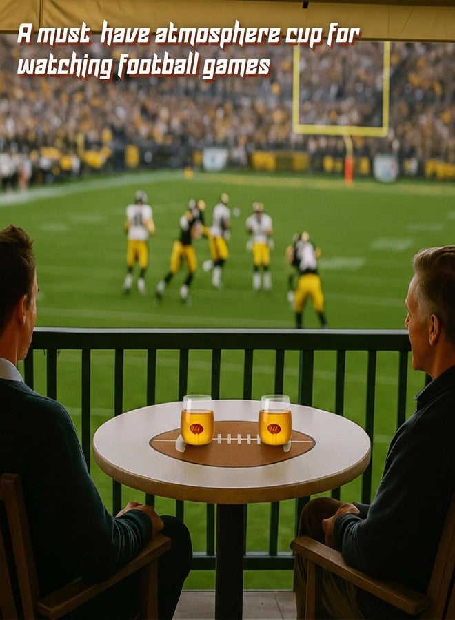 بوتشن طقم أكواب نبيذ بوتشن مكون من قطعتين بتصميم كرة قدم، أكواب عصير بدون ساق بتصميم أيقونة كرة قدم ثلاثية الأبعاد، أدوات زجاجية أنيقة للكوكتيل، مثالية لحفلات أعياد الميلاد ذات الطابع الرياضي، هدايا للأصدقاء والزملاء في العمل. - Image 5