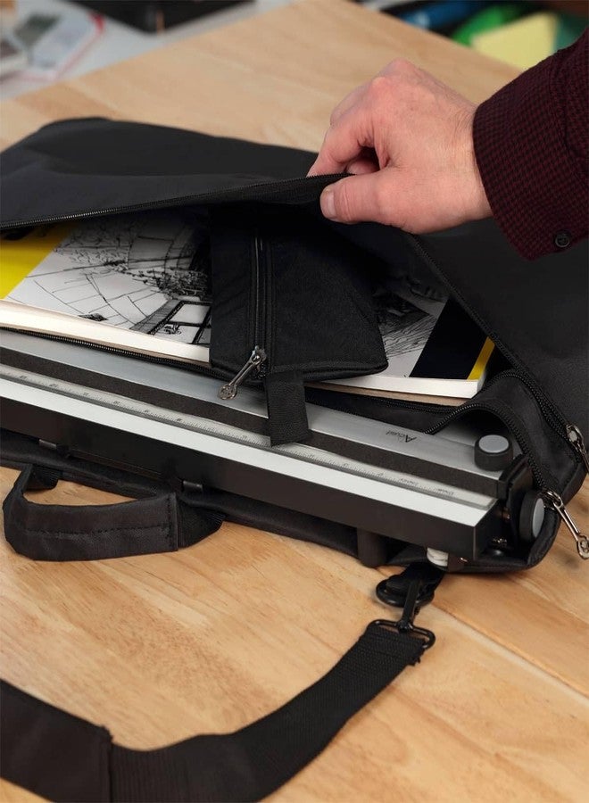 Acurit PXB Bags for Architects and Drafters - for Fixed & Multi-Angle 16x21" PXB Drafting Board - Art Desk Carrier- Adjustable Strap, Easy-Grip Handle, Water-Resistant Nylon & Zippered Pockets - Image 4
