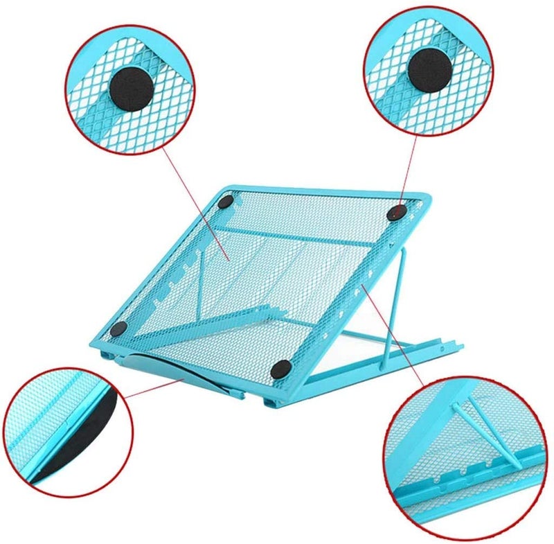 ZUHSA Multifunctional Adjustable Light Box Pad Stand Diamond Painting Stand Tablet Notebook Support fit for 5d Diamond Painting Kits Laptop (Blue) - Image 1