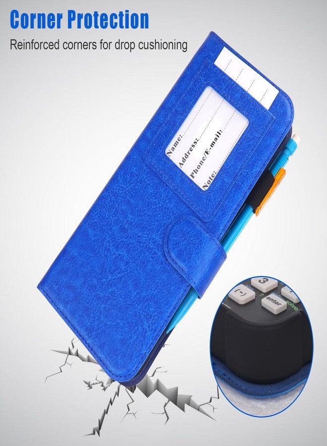 YouKnow PU Leather Protective Case for Texas Instruments TI-84 Plus CE Color Graphing Calculator with ID Card Slot (Only Case) (Blue) - Image 5