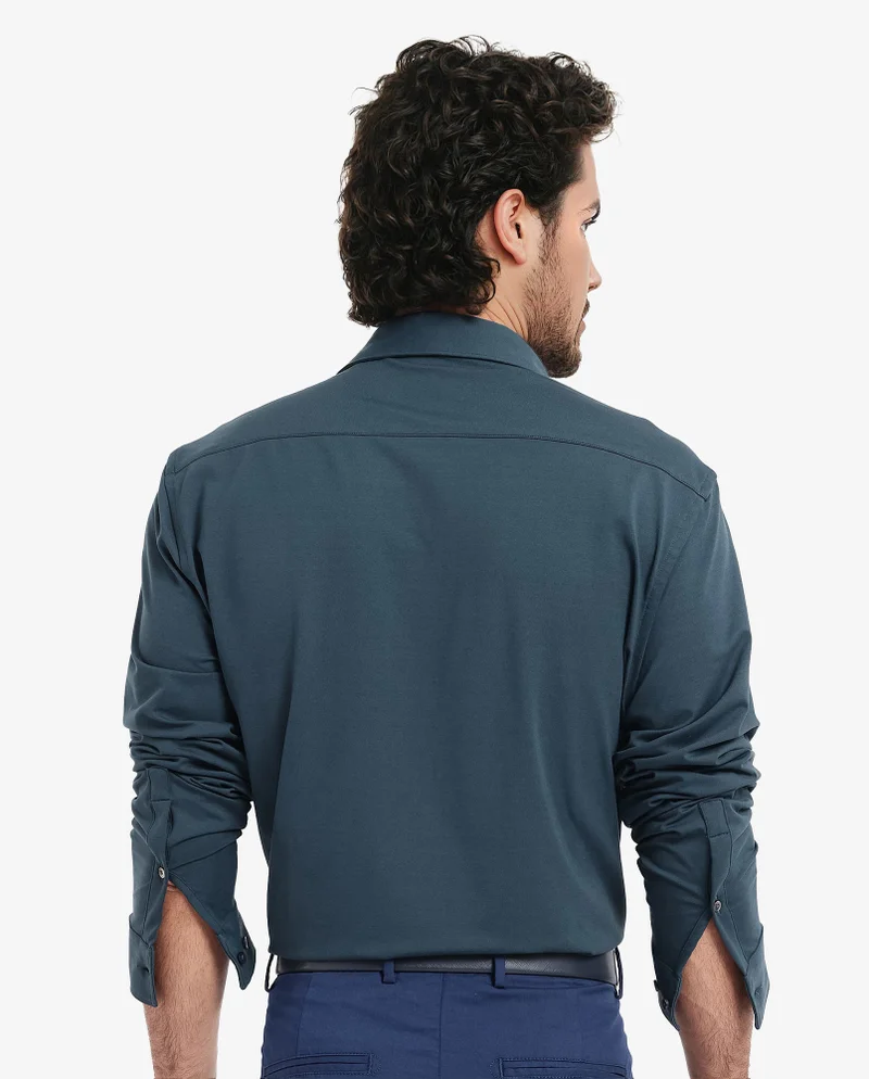 Rare Rabbit Men's Power Stretch Knitted Shirt